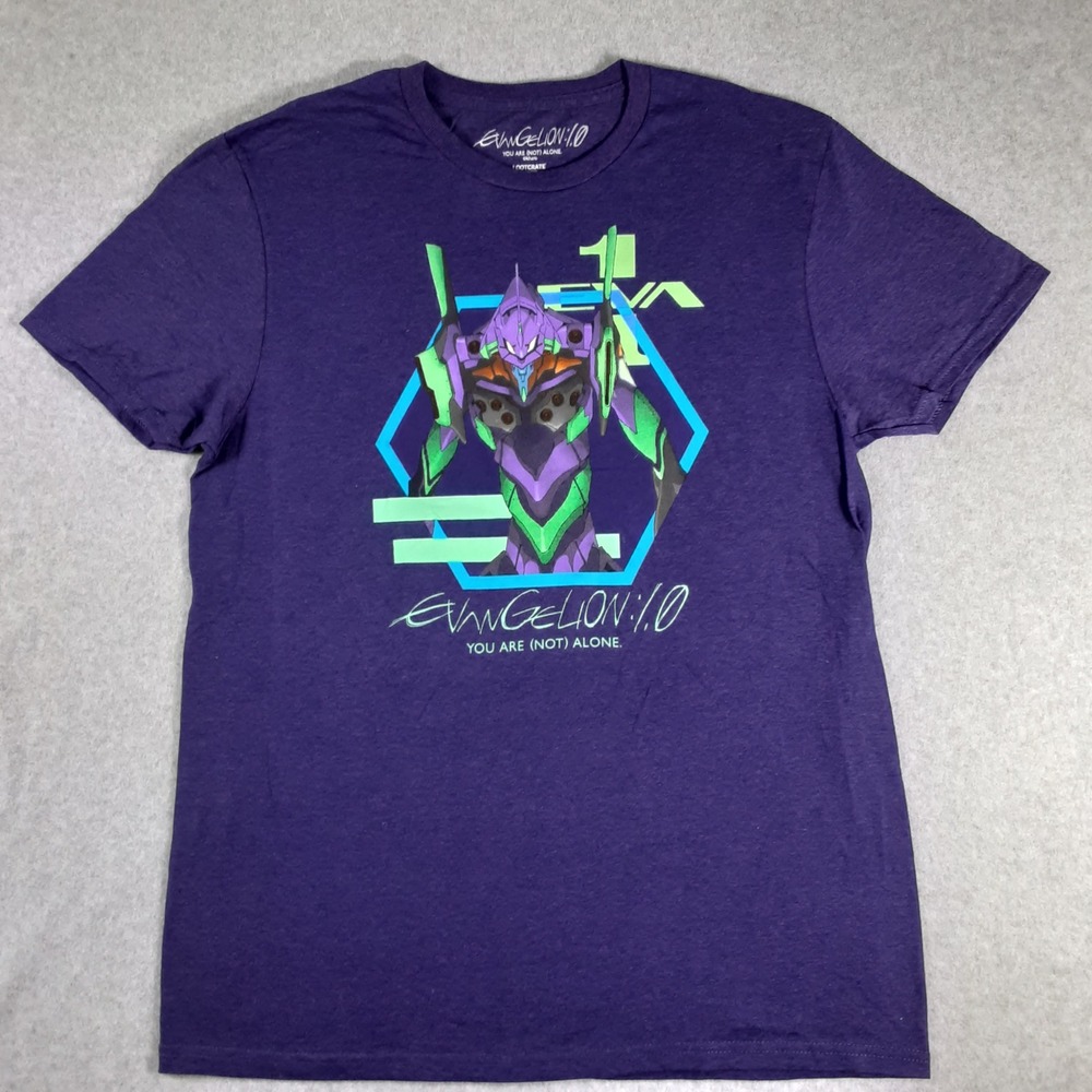 Evangelion 1.0 You Are Not Alone EVA Unit-01 Purple T-Shirt Mens M Loot Crate